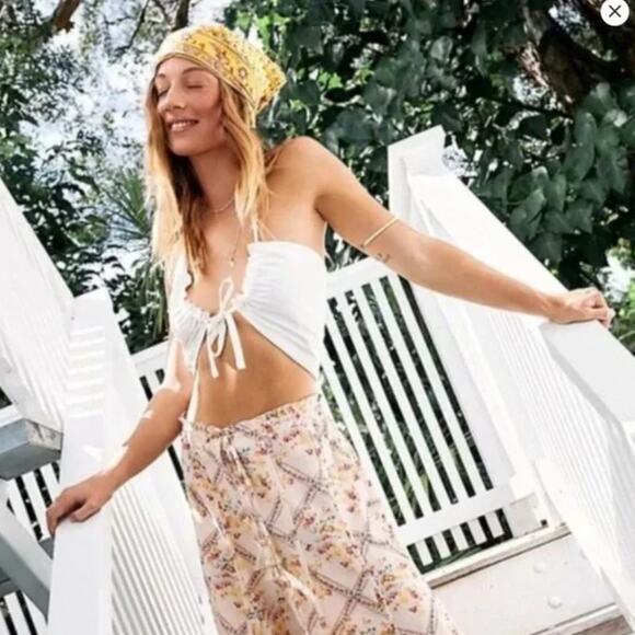 Free People Summer of Love Convertible Crop Top LAST CALL - Picture 1 of 5